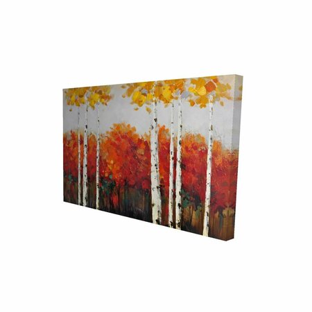 FONDO 12 x 18 in. Birches by Fall-Print on Canvas FO2775352